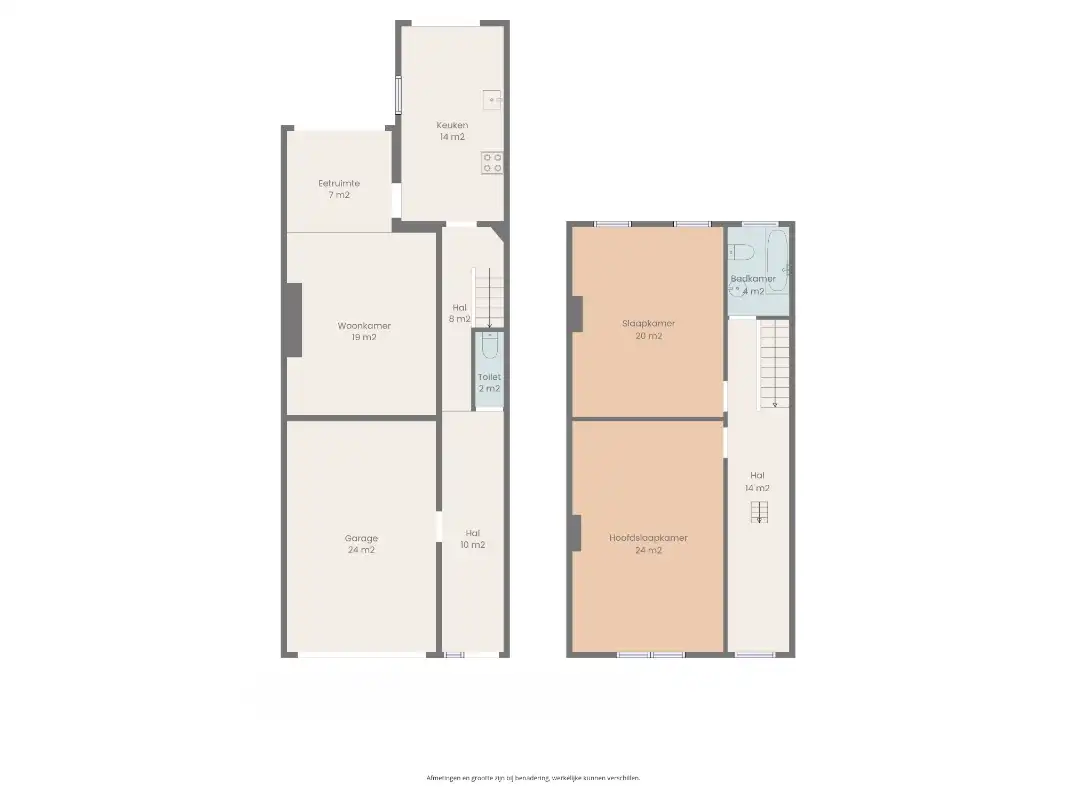 Rijwoning met ruime garage en zongerichte tuin. foto 21