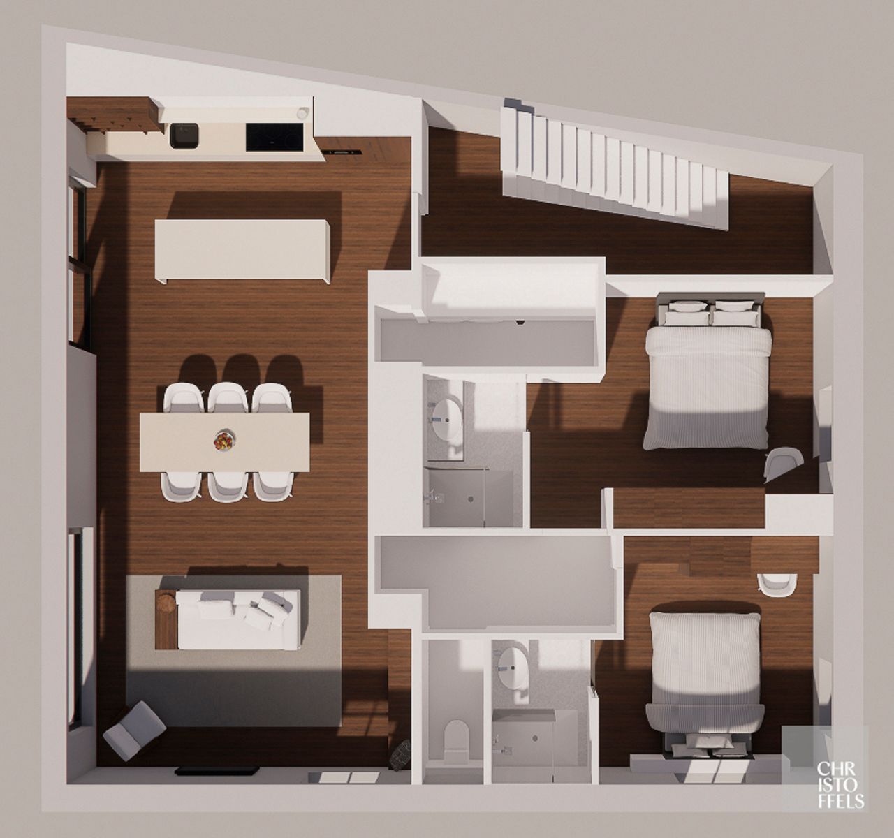 TE HUUR - Exclusieve en energiezuinige nieuwbouw met 3 slaapkamers én 3 badkamers te Bilzen-Hoeselt! foto 17