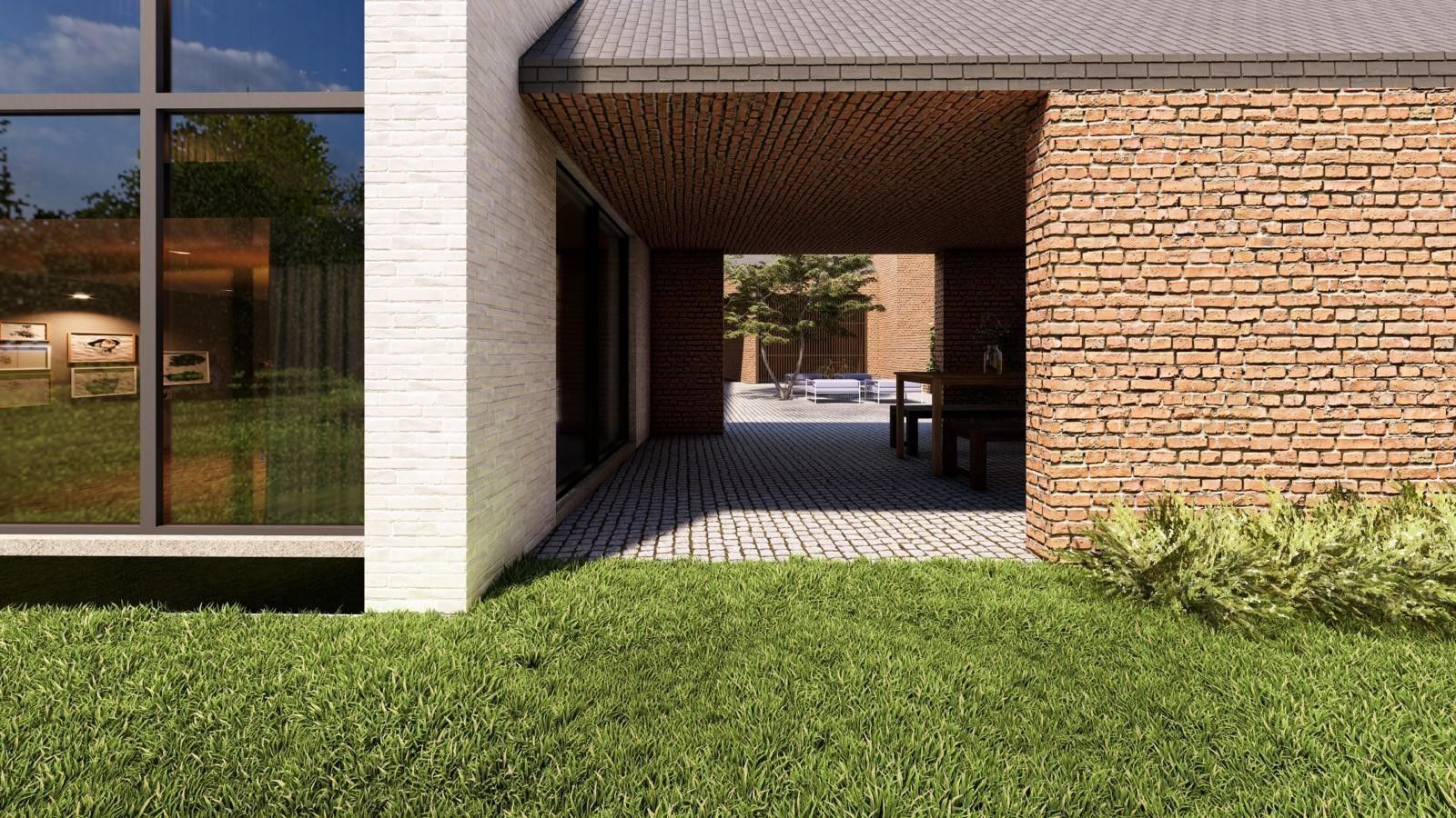 NIEUWBOUW CASCO RIANTE VILLA IN CENTRUM VAN BEVERST OP 35A55CA. foto 10