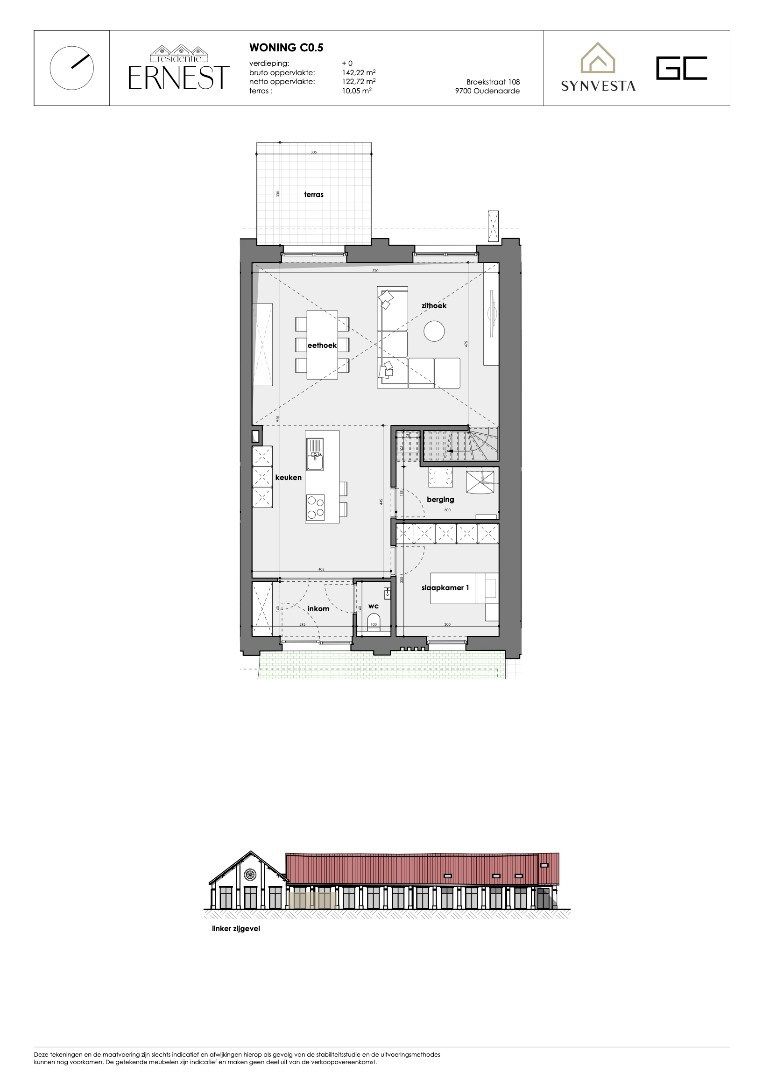 Modern huis met 3 slaapkamers met ruime vide – Nieuwbouwproject Ernest, Oudenaarde foto 3