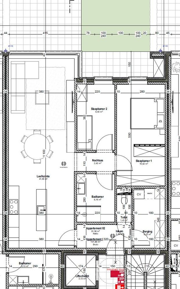 REEDS 45% VERKOCHT ! HEUSDEN RESIDENTIE DE POORTHOEF (TOPLOCATIE op slechts 100m van kerkplein): 11 moderne appartementen (92-110m²) foto 10