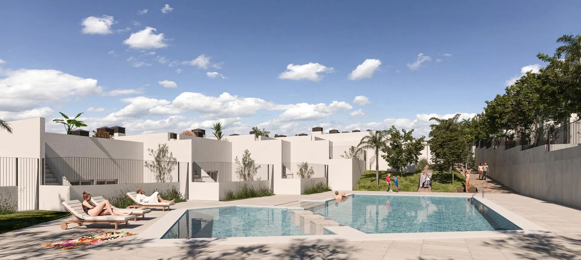 Ervaar de toekomst van wonen: vakantiewoningen en halfvrijstaande villa's op een prachtig golf resort! foto {{pictureIndex}}