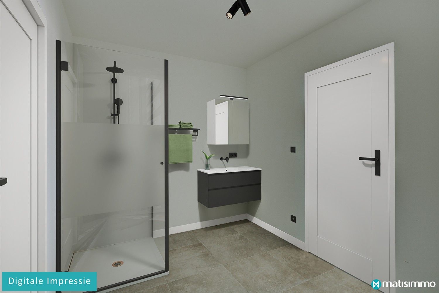 MODERNE NIEUWBOUWWONING MET 3 SLAAPKAMERS, INPANDIGE GARAGE EN VOLLEDIG ONDERKELDERD VLAKBIJ HET CENTRUM VAN BILZEN foto 11