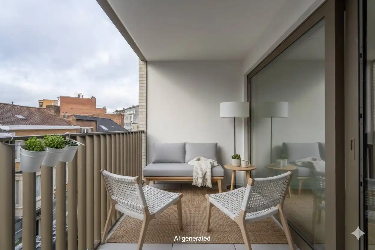 Kwalitatief tweeslaapkamerappartement in centrum Kortrijk! foto 8