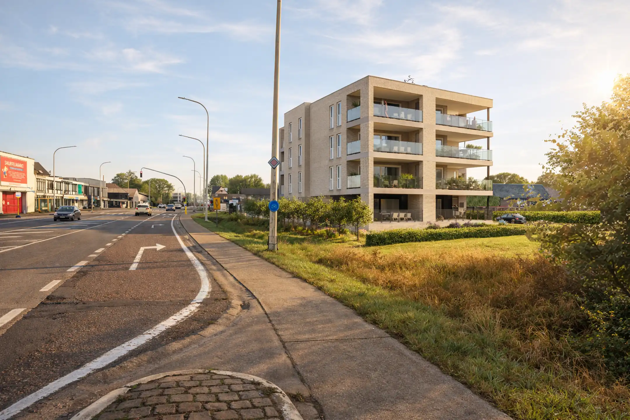Nieuwbouwappartement - 2de verdieping -  2 slaapkamers - ruim terras foto {{pictureIndex}}