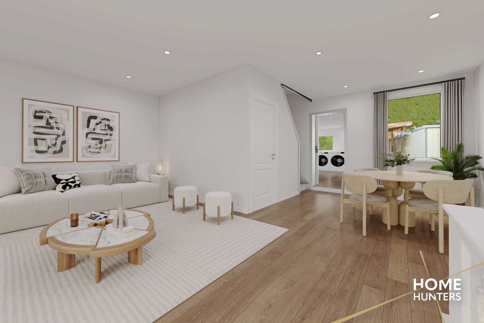 Halfopen gezinswoning met 3 slpks, carport en diepe tuin in Dikkebus foto 4