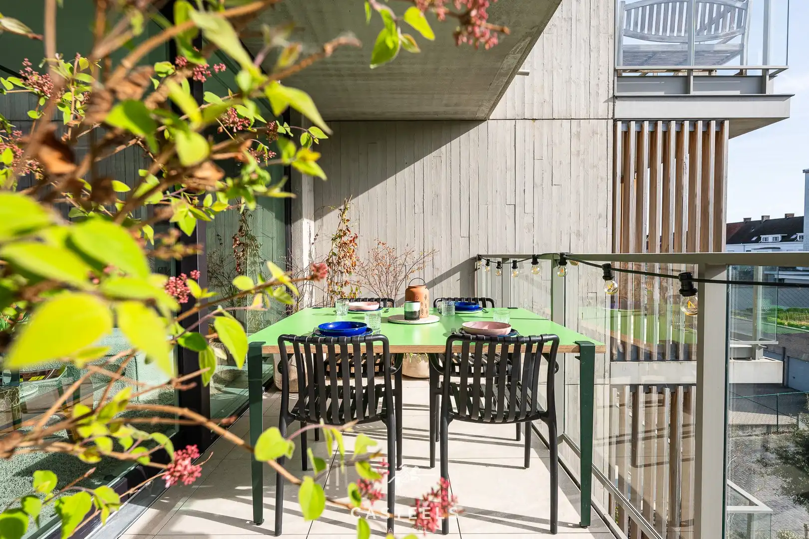 Wonen aan de Leie in een recent nieuwbouwappt met ruim terras foto 9