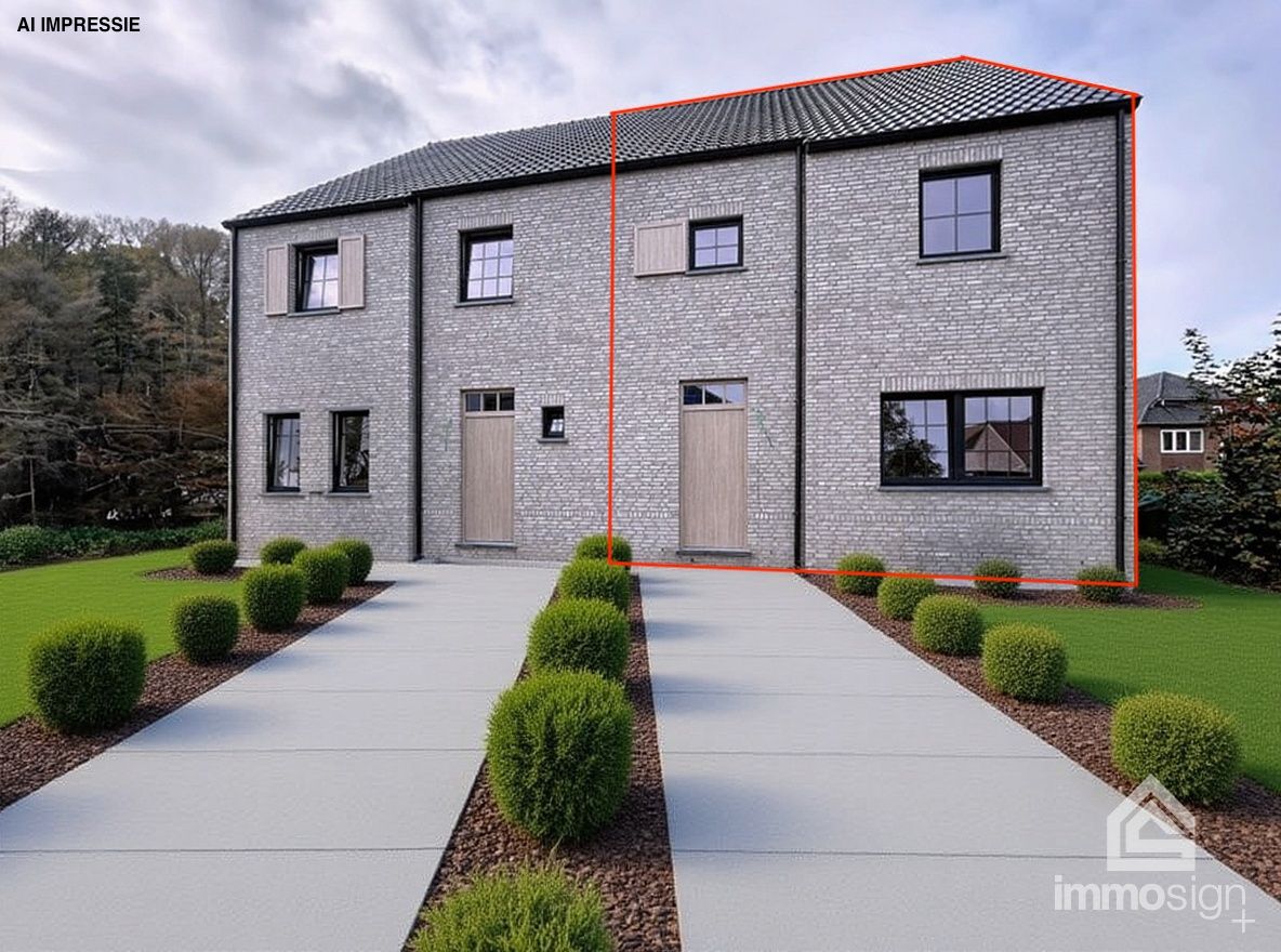 Twee moderne nieuwbouwwoningen in Kinrooi – Nelisveld 4A - casco+ afwerking – Jouw thuis, jouw stijl foto {{pictureIndex}}