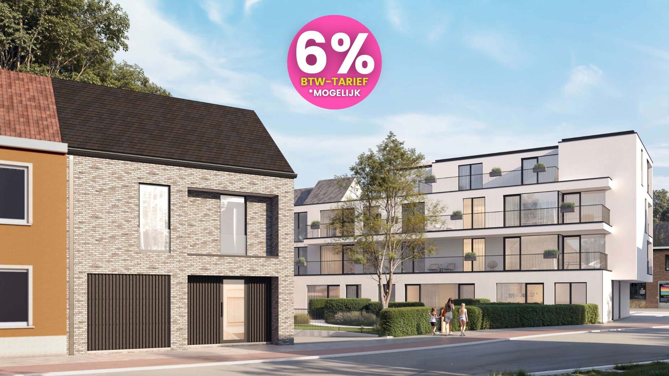 Te koop - Nieuwbouwwoning (6% BTW) op een toplocatie  foto {{pictureIndex}}