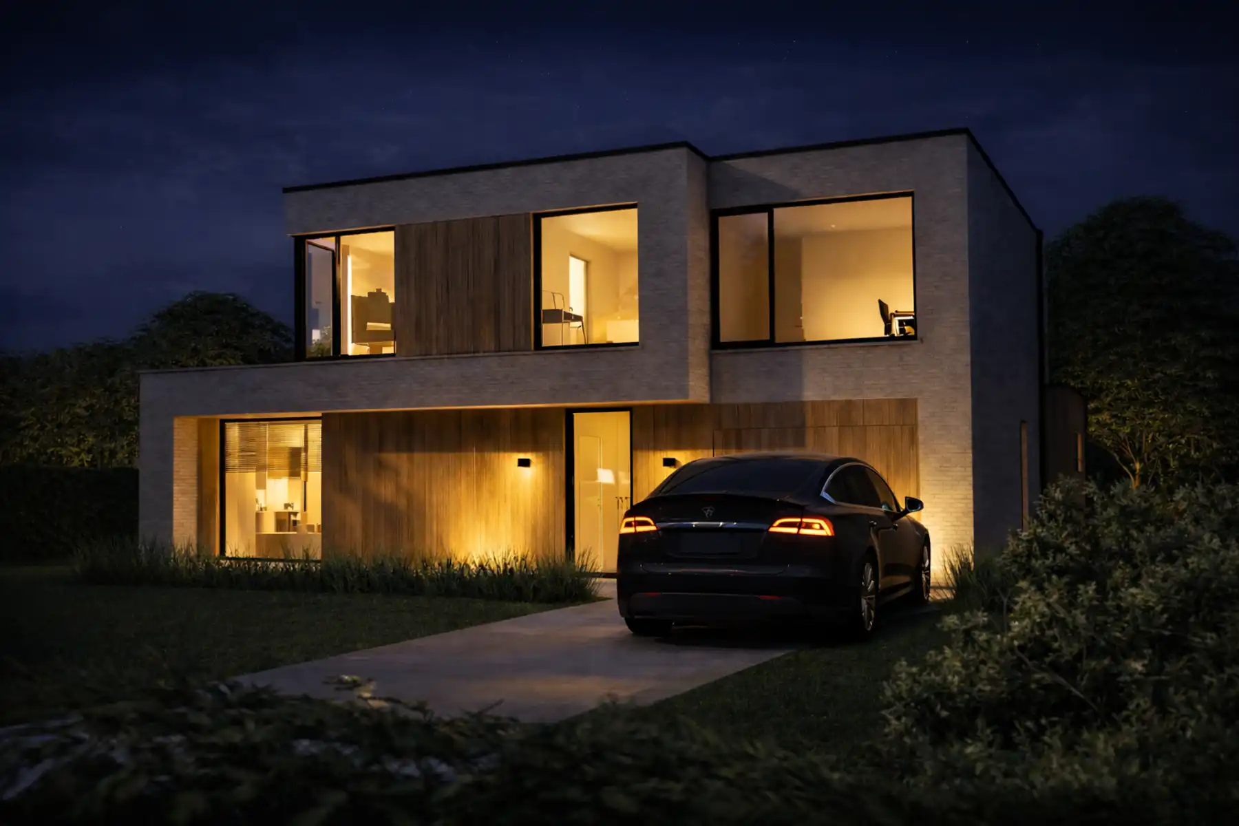 Strakke nieuwbouwvilla in groenrijk en rustig Schilde foto {{pictureIndex}}