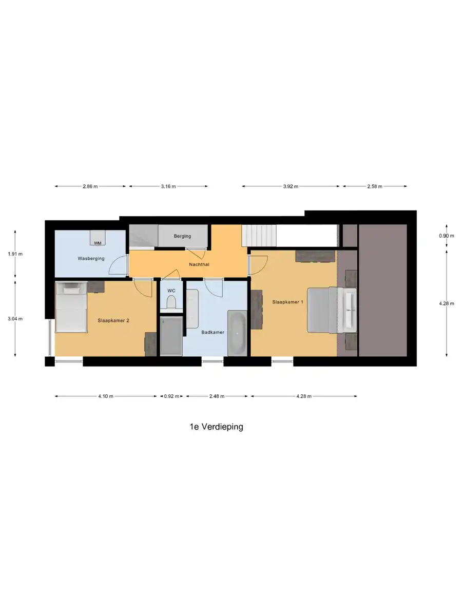 Ruime casco nieuwbouwwoning met 3 slaapkamers, bureau, tuin en parking te koop in Wuustwezel. Moderne en energiezuinige woning met vrije afwerking. foto 9