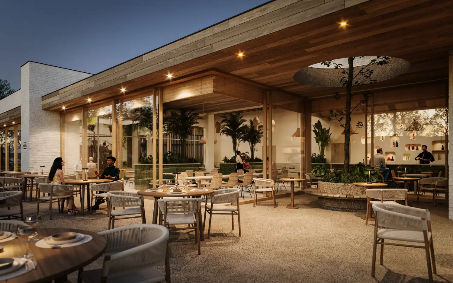 Nieuwbouwproject met vakantiewoningen en appartementen in een groene omgeving. foto 12