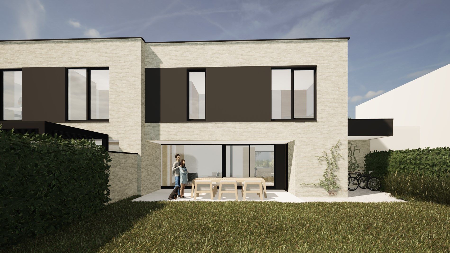 EXCLUSIEVE NIEUWBOUWONING VOORZIEN VAN EEN HOOGWAARDIGE AFWERKING EN MET 4 SLAAPKAMERS, TUIN EN CARPORT TE KERMT foto 8