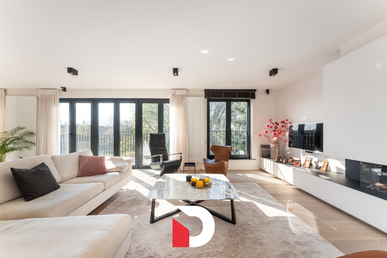 Magnifiek energiezuinig appartement met 3 slk en open zicht over groen park foto 6