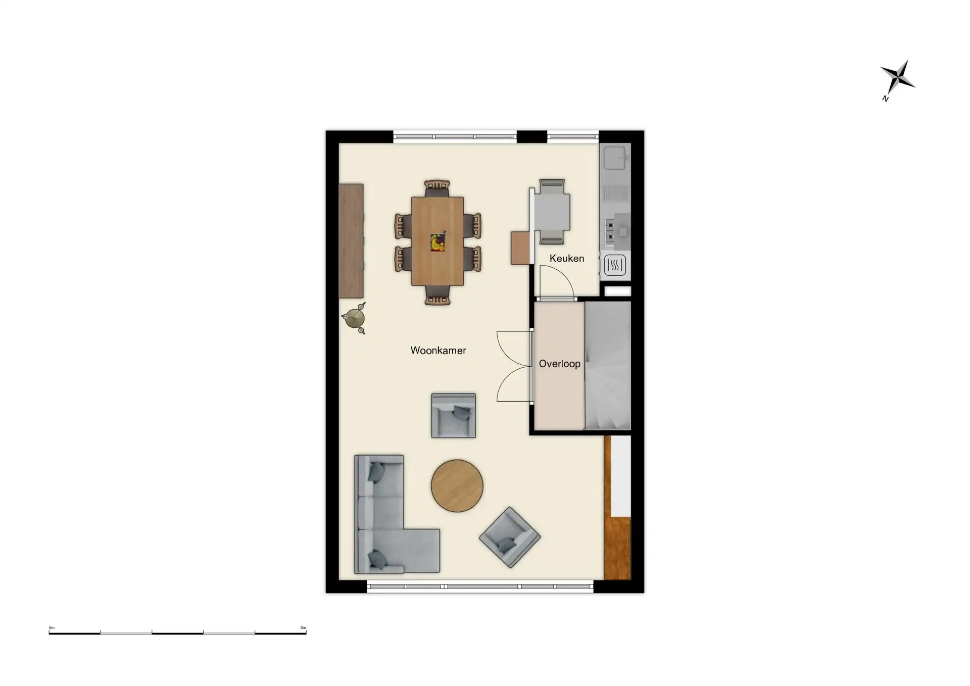 Op te frissen bel-étage woning met 3 slaapkamers en grote garage & tuin foto 16