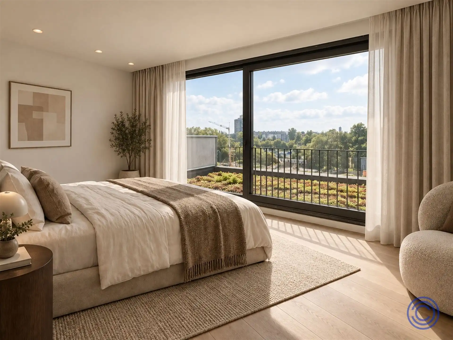 Exclusief nieuwbouwpenthouse met royale leefruimtes en uitzicht over toekomstig Pomppark Zuid foto 8