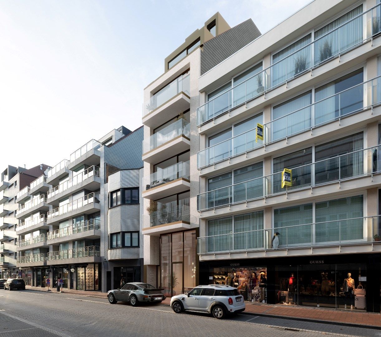 Zuidgericht nieuwbouw appartement gelegen op de Kustlaan vlakbij het Driehoeksplein foto 2