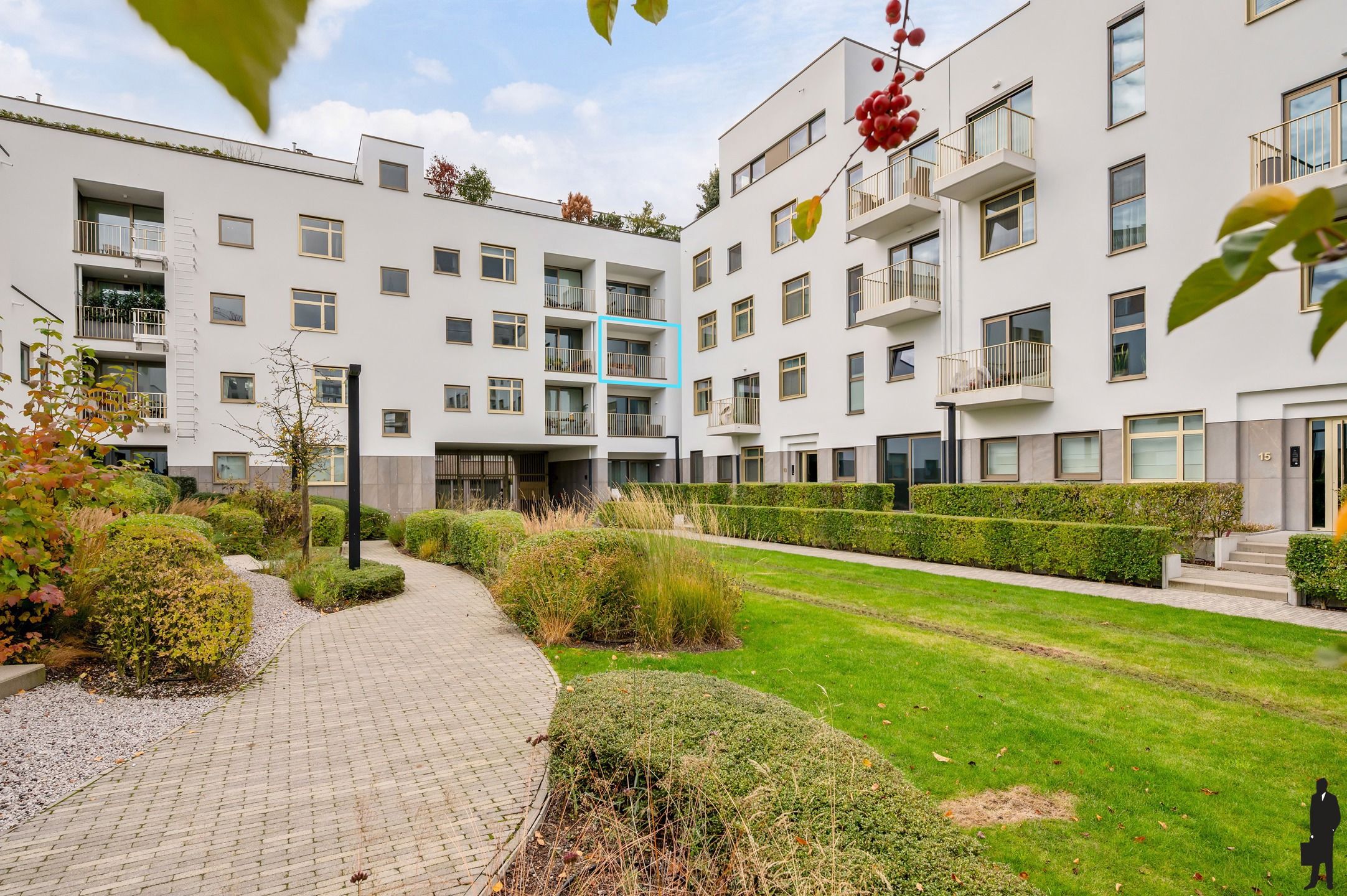 Licht 2-slpk appartement met 2 terrassen in Residentie Leopold foto 19