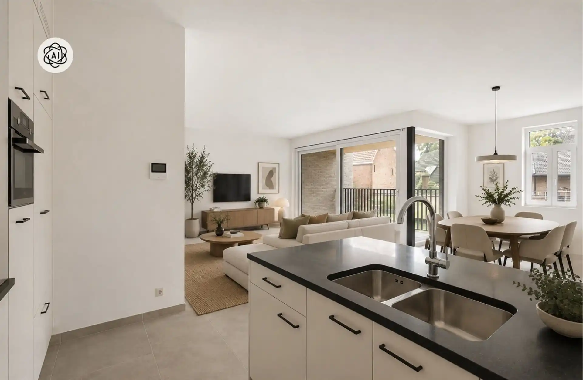 Hoogwaardig afgewerkt appartement met terras foto 3