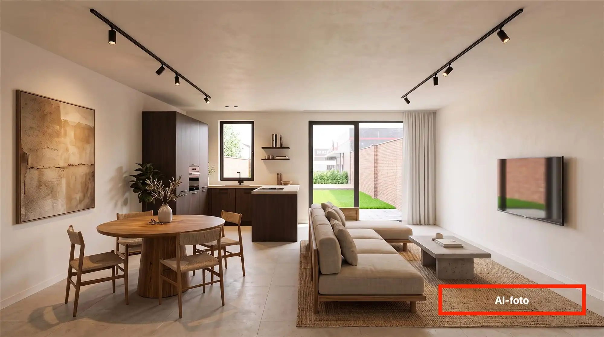 Nieuwbouwappartement met 1 slaapkamer en grote tuin. foto 4