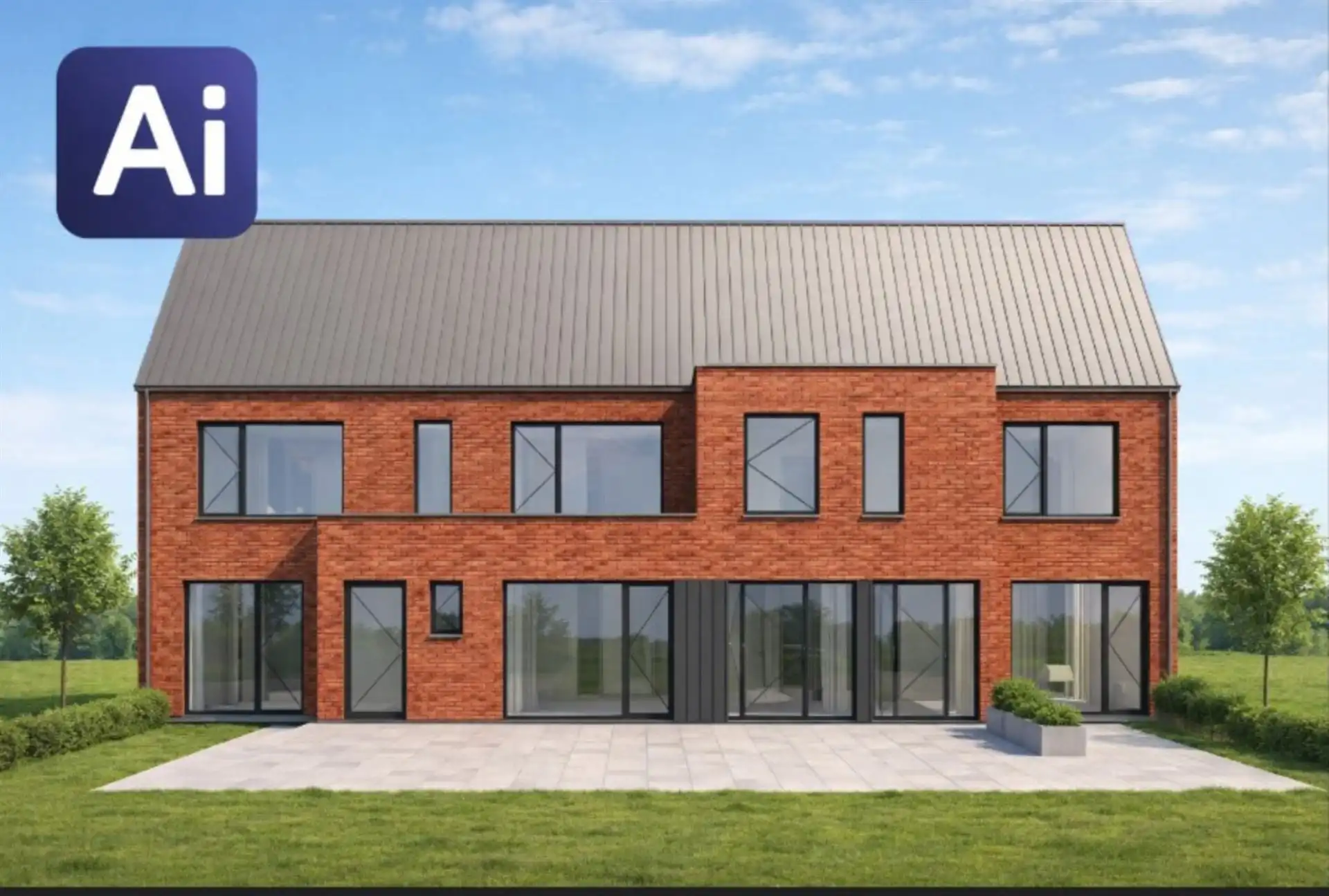 Bouwgrond: vergunning voor 3 woningen! foto 6