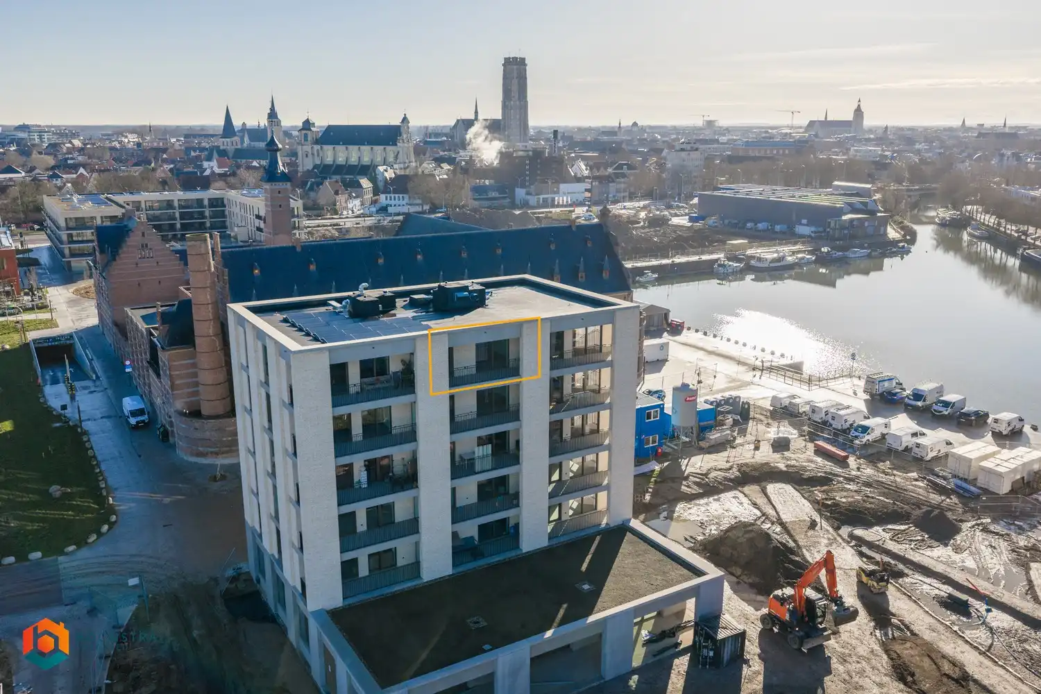 Nieuwbouwapp. met 1 slpkr, berging en prachtig uitzicht te Mechelen foto 19