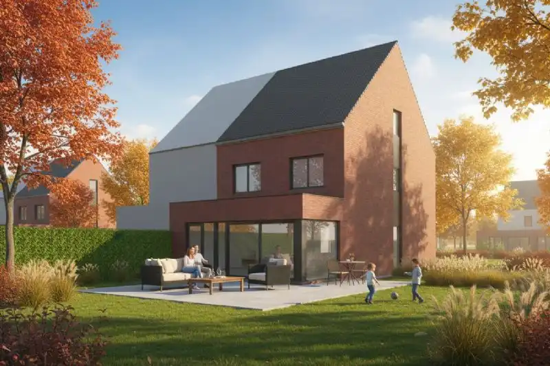 Nieuw te bouwen halfopen woning te Asper. foto 2