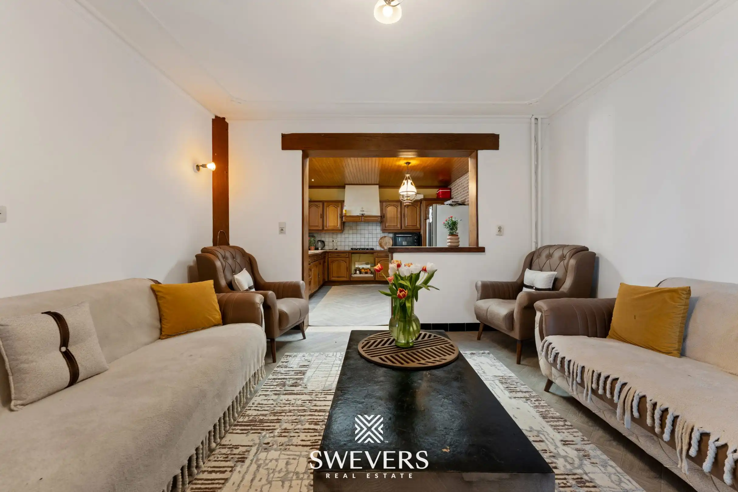 Renovatiekans met ruime tuin en garage op centrale ligging in Alken foto 2