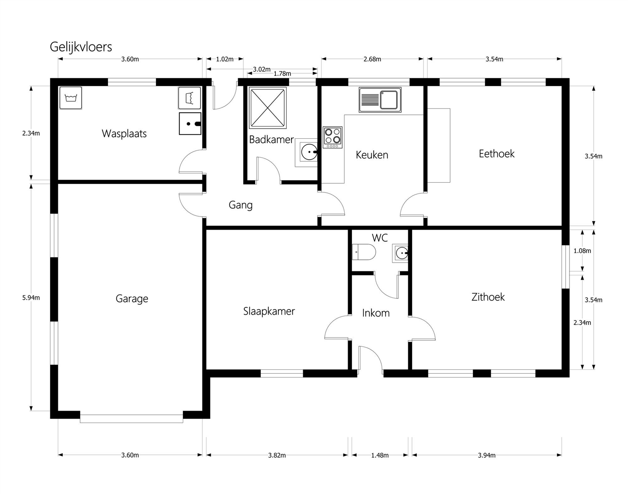 PERFECT ONDERHOUDEN GELIJKVLOERSE WONING OP VOLLEDIG OMHEIND EN AANGELEGD PERCEEL TE LEOPOLDSBURG foto 17