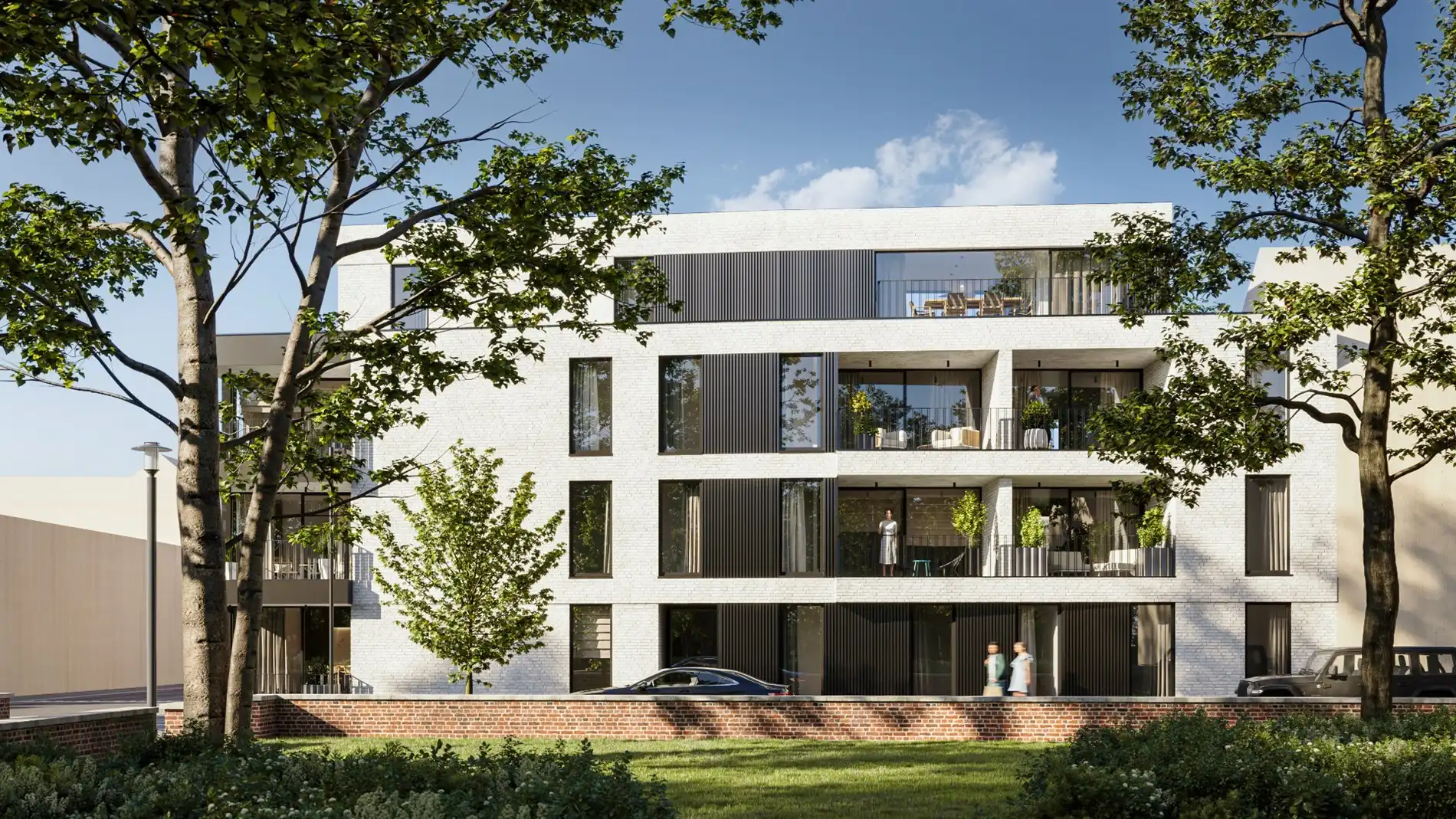  1 slpk appartement van ca. 66,2 m² en een terras van ca. 20,1 m²  foto {{pictureIndex}}