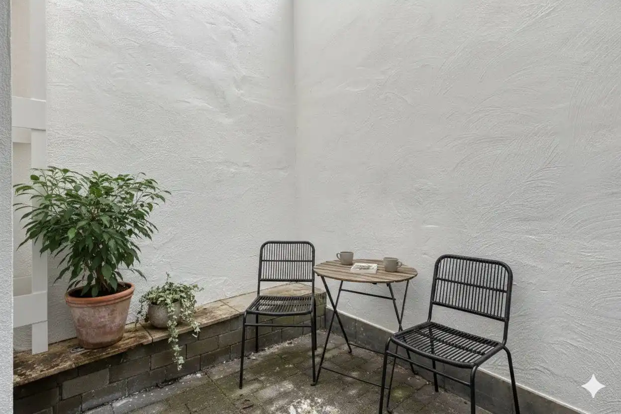 Gelijkvloers appartement met gezellige koer te koop te Gent foto 2