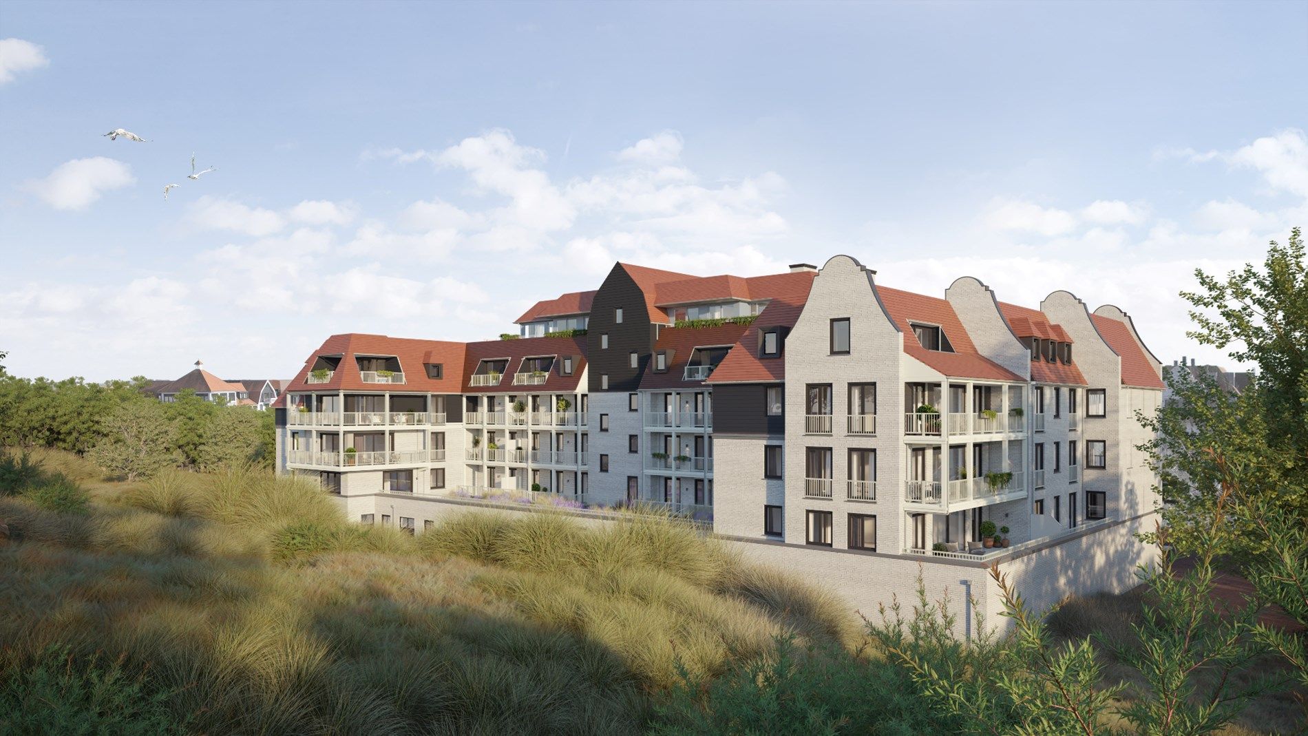 Residentie Duinhof-Noord - Moderne villa-appartementen met terras aan de Zeedijk in Cadzand. foto 4