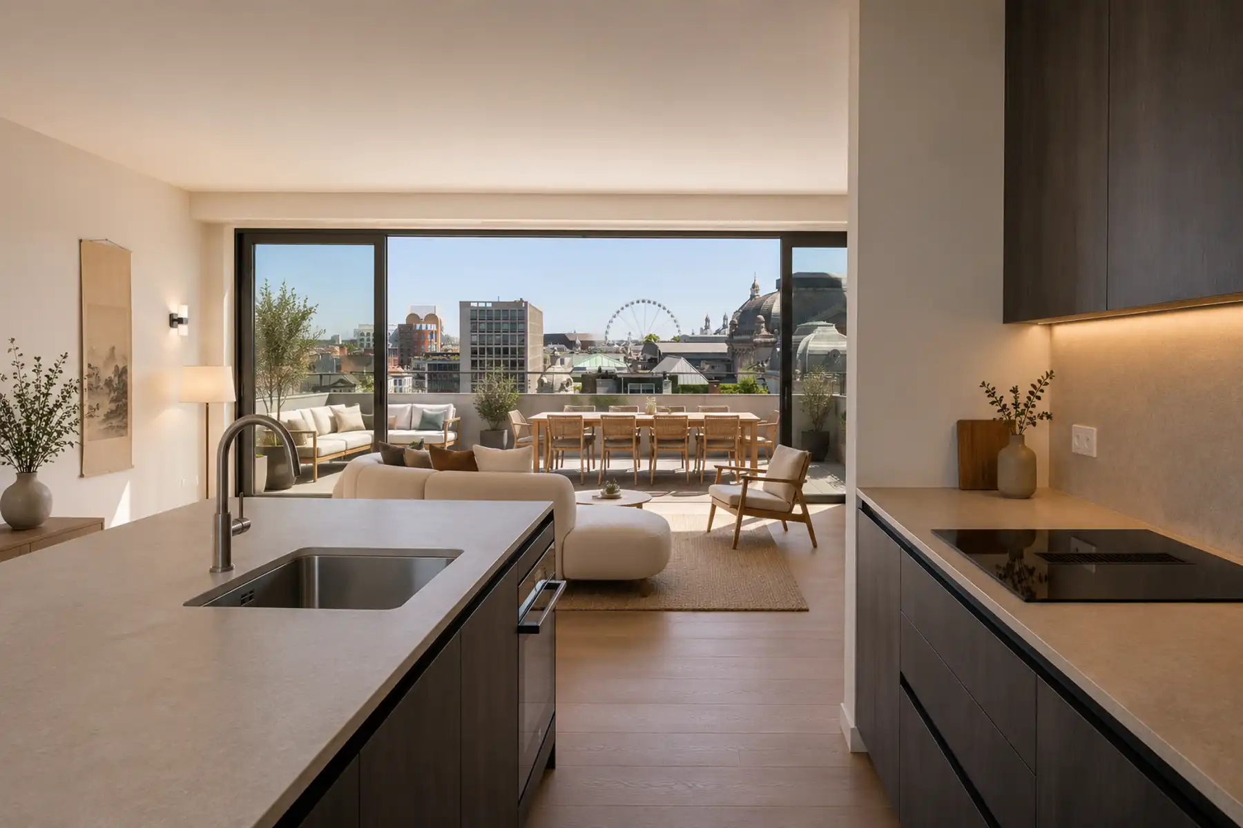 Exclusief penthouse frontaal zicht op Opera en ultra comfort foto {{pictureIndex}}