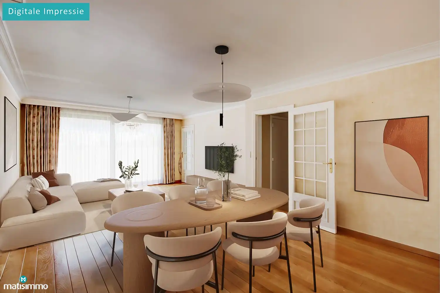 RUIM APPARTEMENT MET 2 SLAAPKAMERS, 2 TERRASSEN, KELDERBERGING EN ONDERGRONDSE AUTOSTAANPLAATS IN BILZEN-CENTRUM foto 3