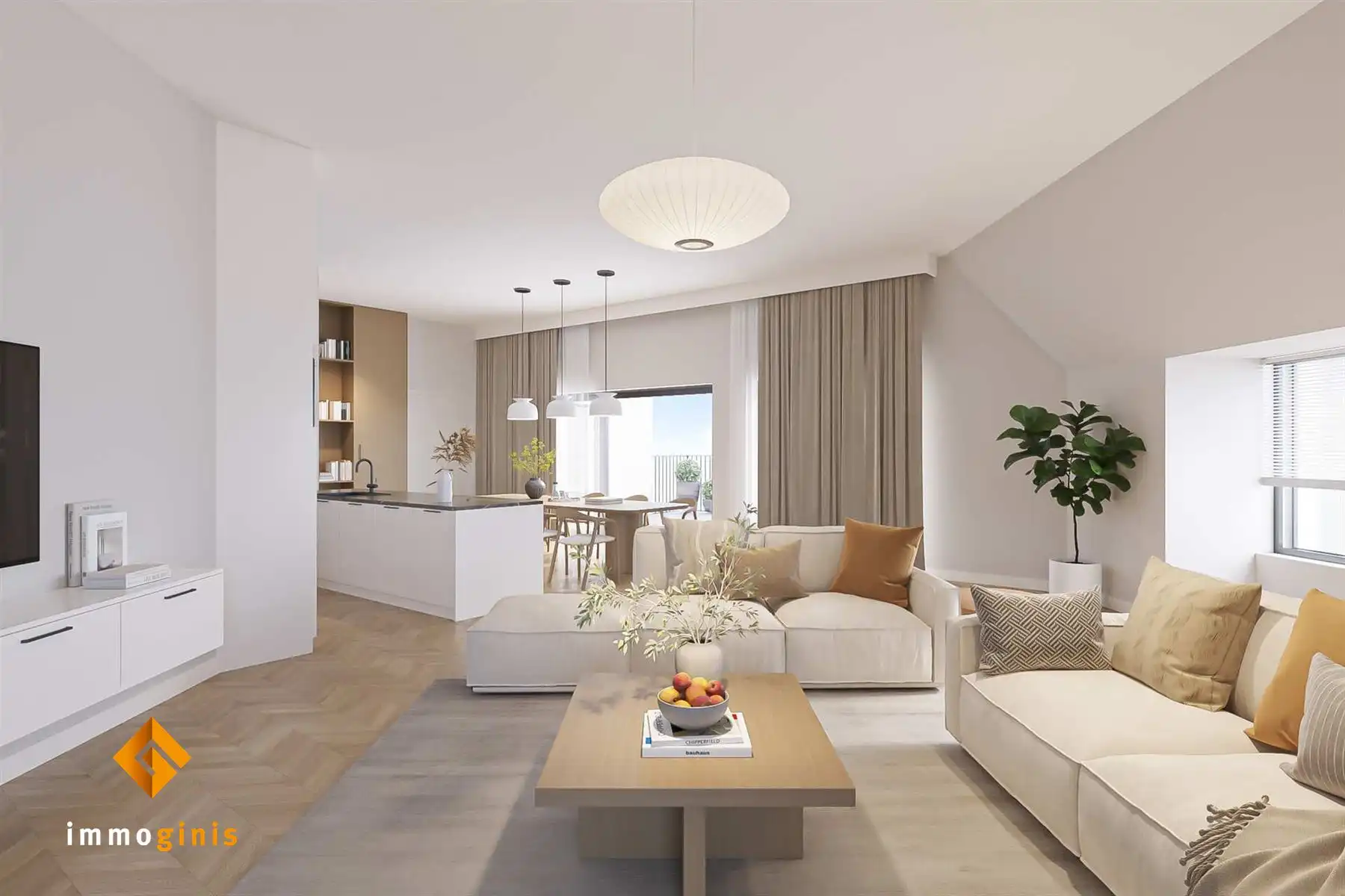 PENTHOUSE (derde verdieping) met 3 slaapkamers en terras van 32,57m²!  foto 8