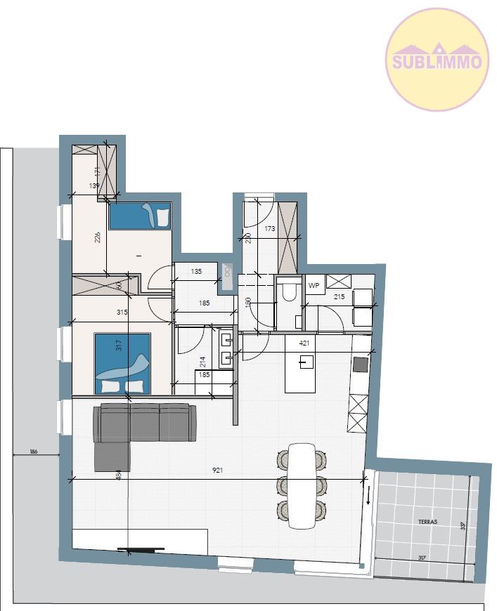 Nieuwbouwappartement op de tweede verdieping (111,20 m²) met 2 slaapkamers en overdekt terras. foto 23