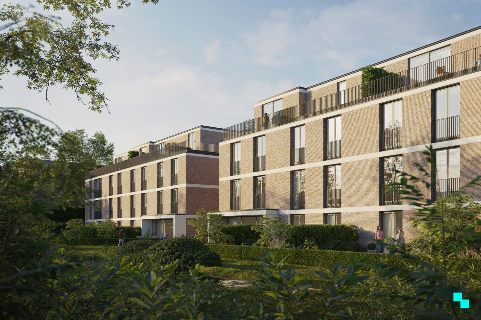 Stedelijk wonen en een groene omgeving foto {{pictureIndex}}