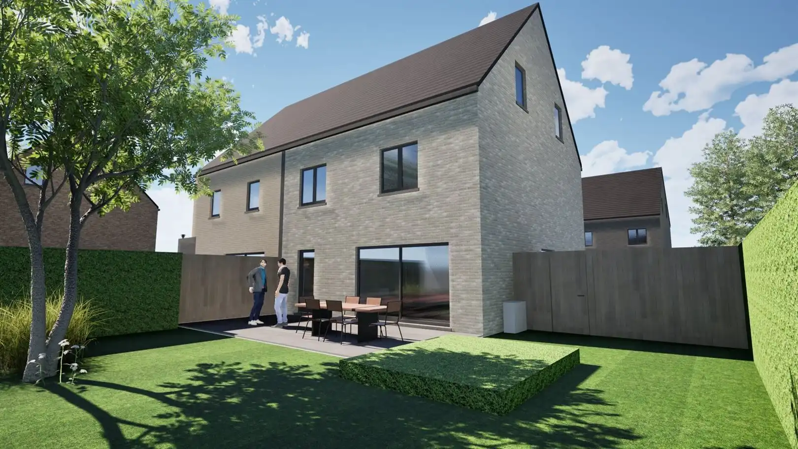 Nieuwbouw in een gezellige verkaveling. foto {{pictureIndex}}