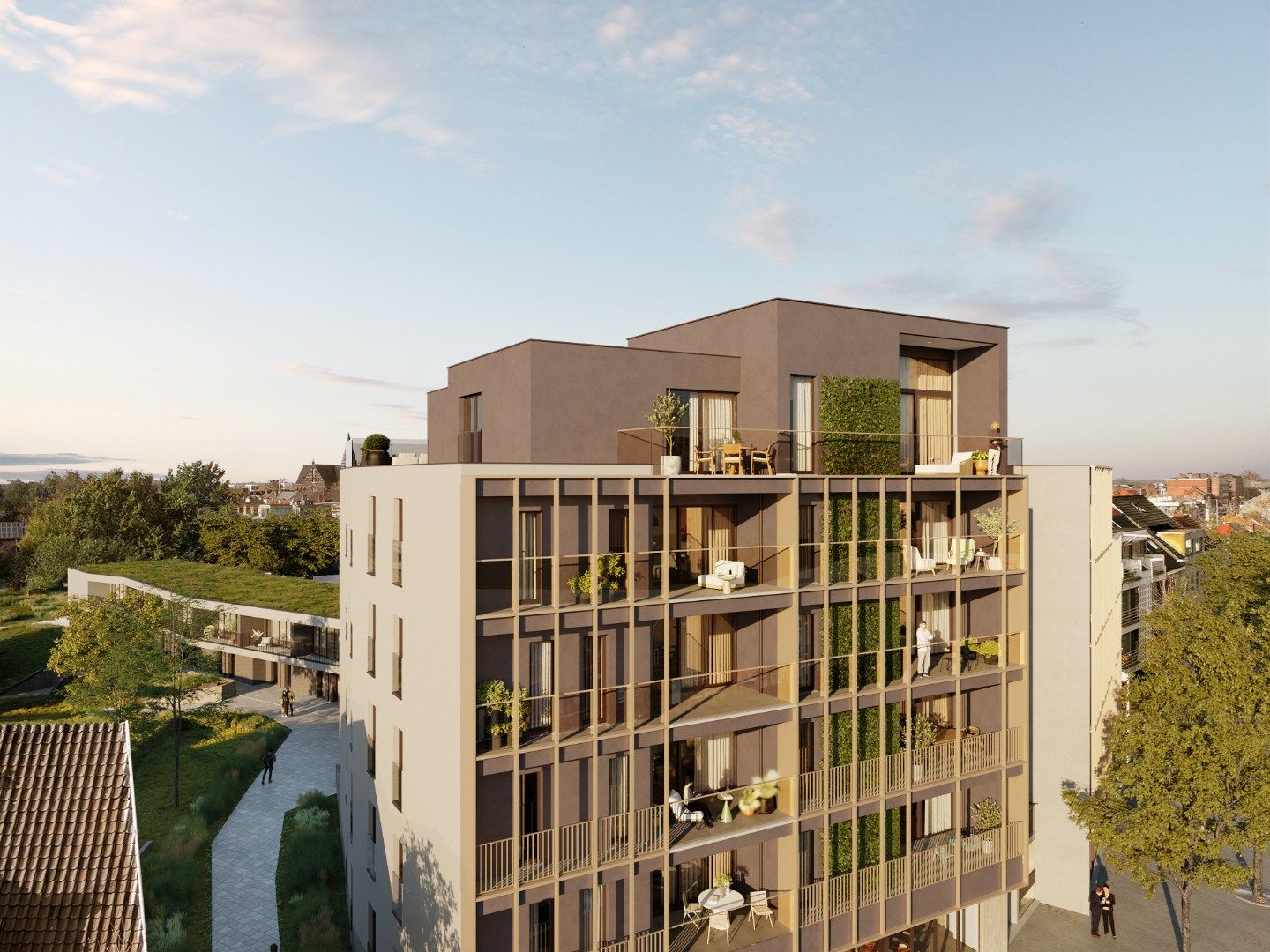 APPARTEMENT met terras, 69m², 1 slaapkamer - Res. Rongese-Park foto 5
