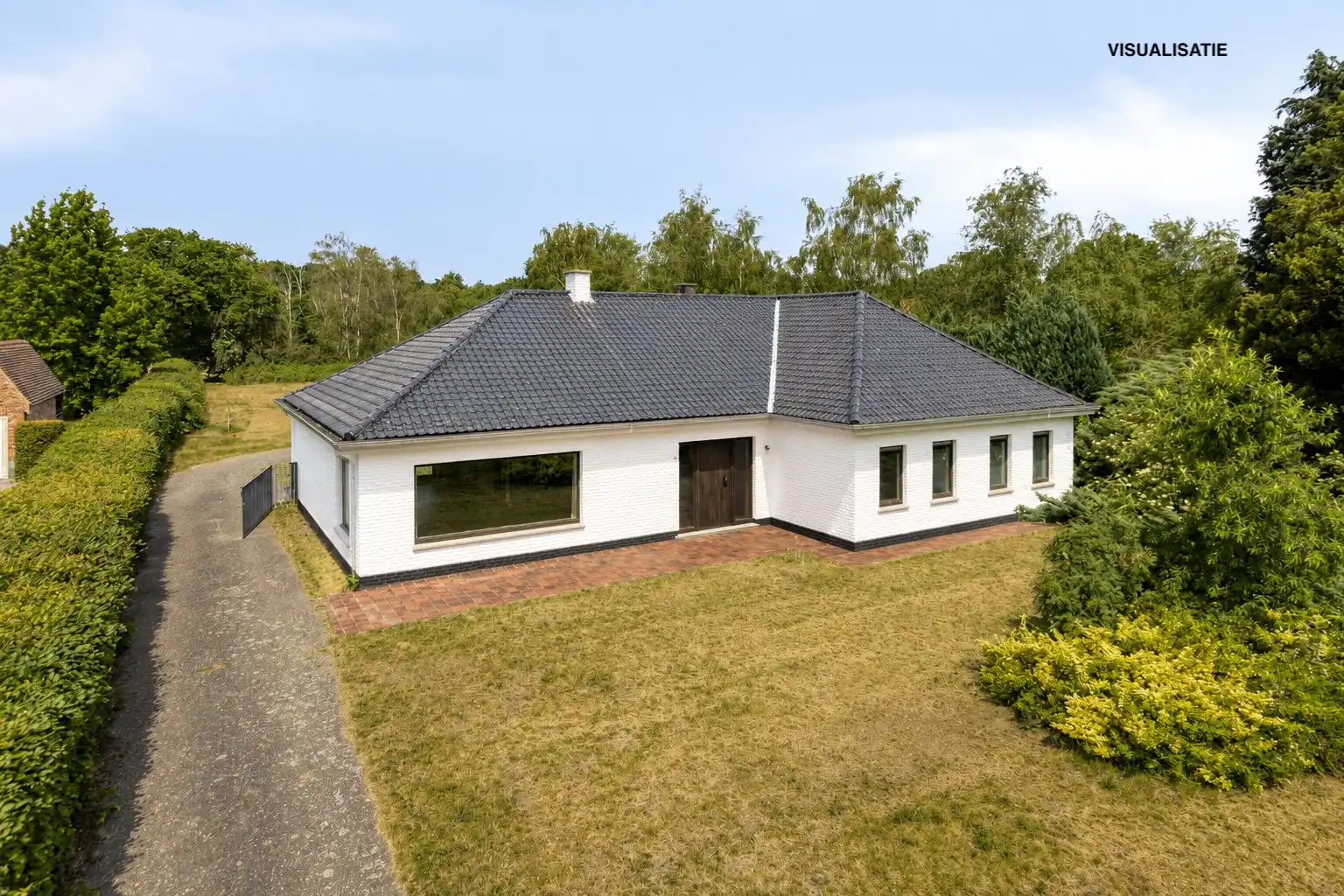 Te renoveren woning met 4 slpks, rustig gelegen in Hulsen op 3.675 m² !  foto 2