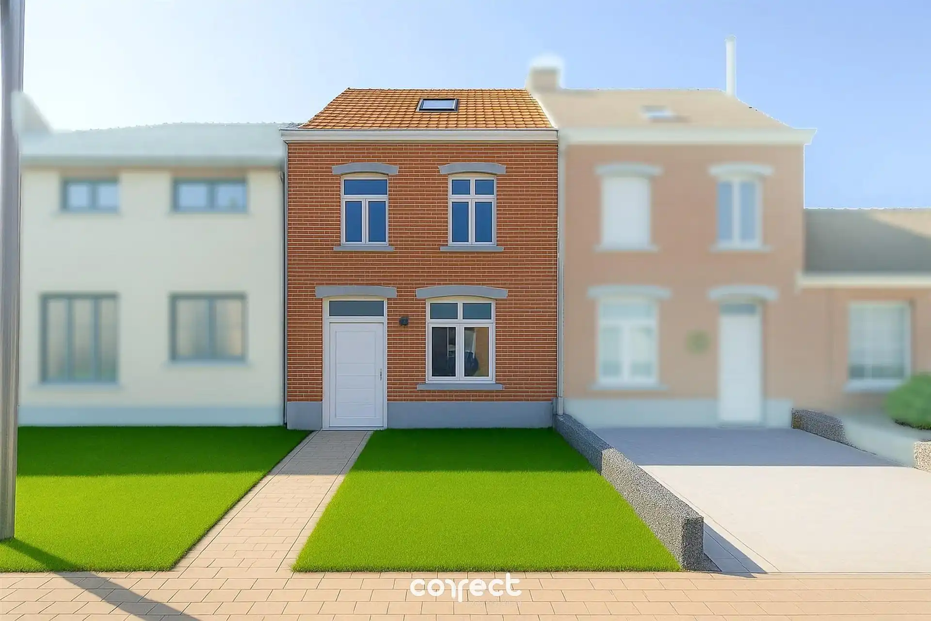 Ruime woning in heropbouw met nieuwe aanbouw. foto {{pictureIndex}}