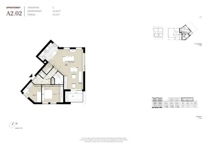 Oostakker (Gent), Pijphoekstraat - 'Amandine' - Fase 1: Lot A2.02 foto 2