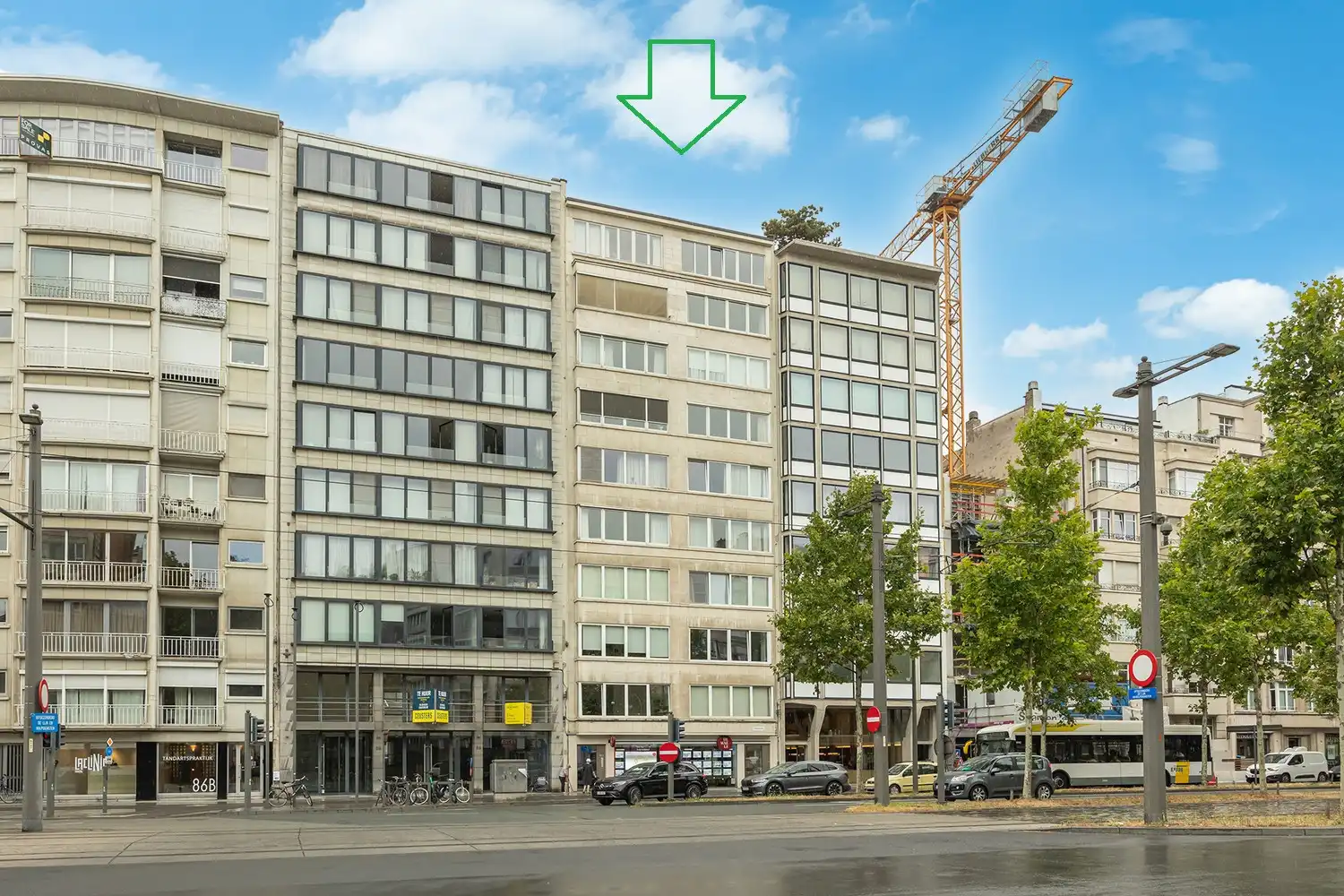 Energiezuinig wonen (EPC B) met weids stadspanorama op toplocatie aan de Leien in hartje Antwerpen foto 2