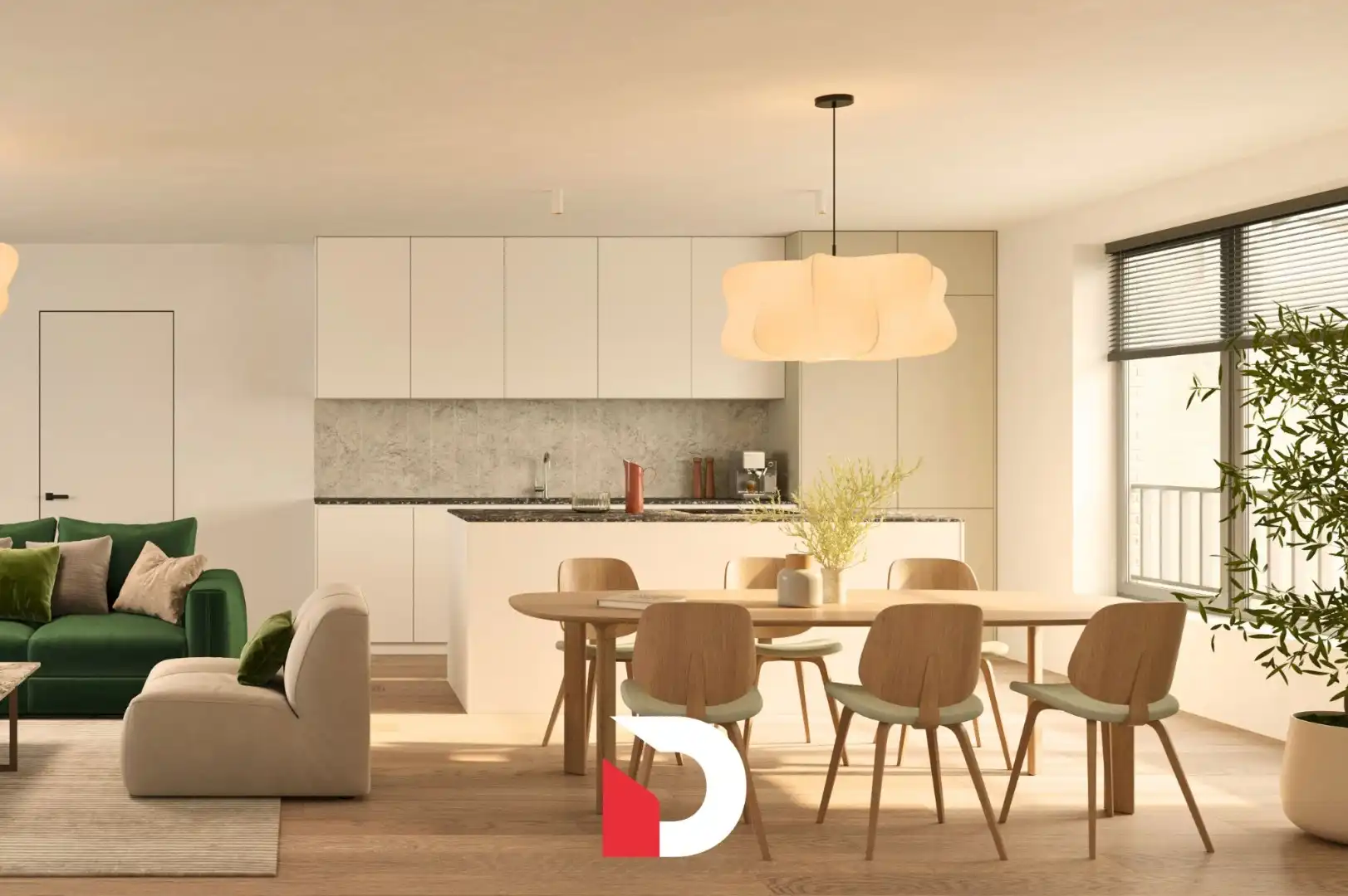 Modern nieuwbouwappartement met drie slaapkameres in het groene Assebroek, op fietsafstand van het centrum van Brugge foto 6