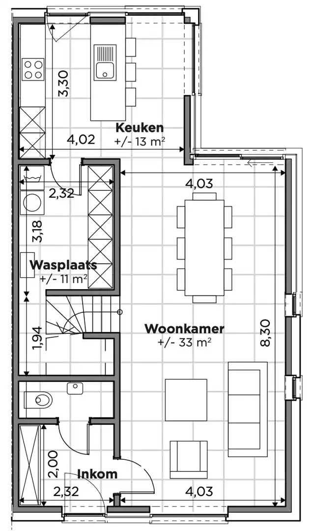 Nieuwbouwwoning: halfopen bebouwing in Nossegem foto 3