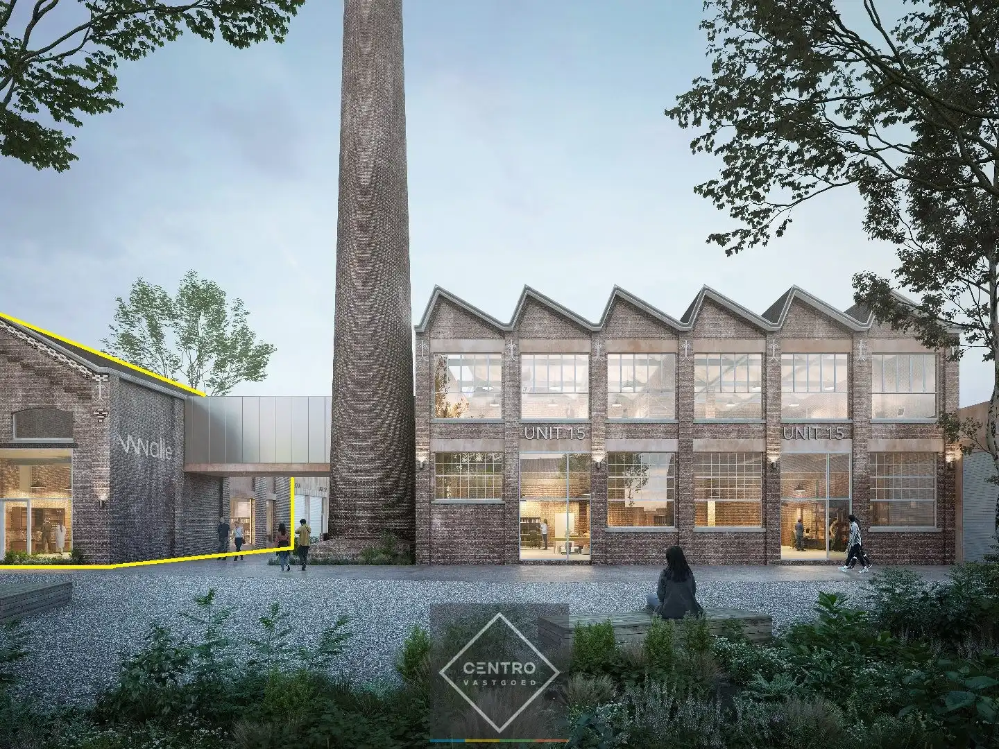 Kantoor en/of praktijkruimte  (340m²) met karakter op TOP-locatie "WALLE" te Kortrijk. foto 3