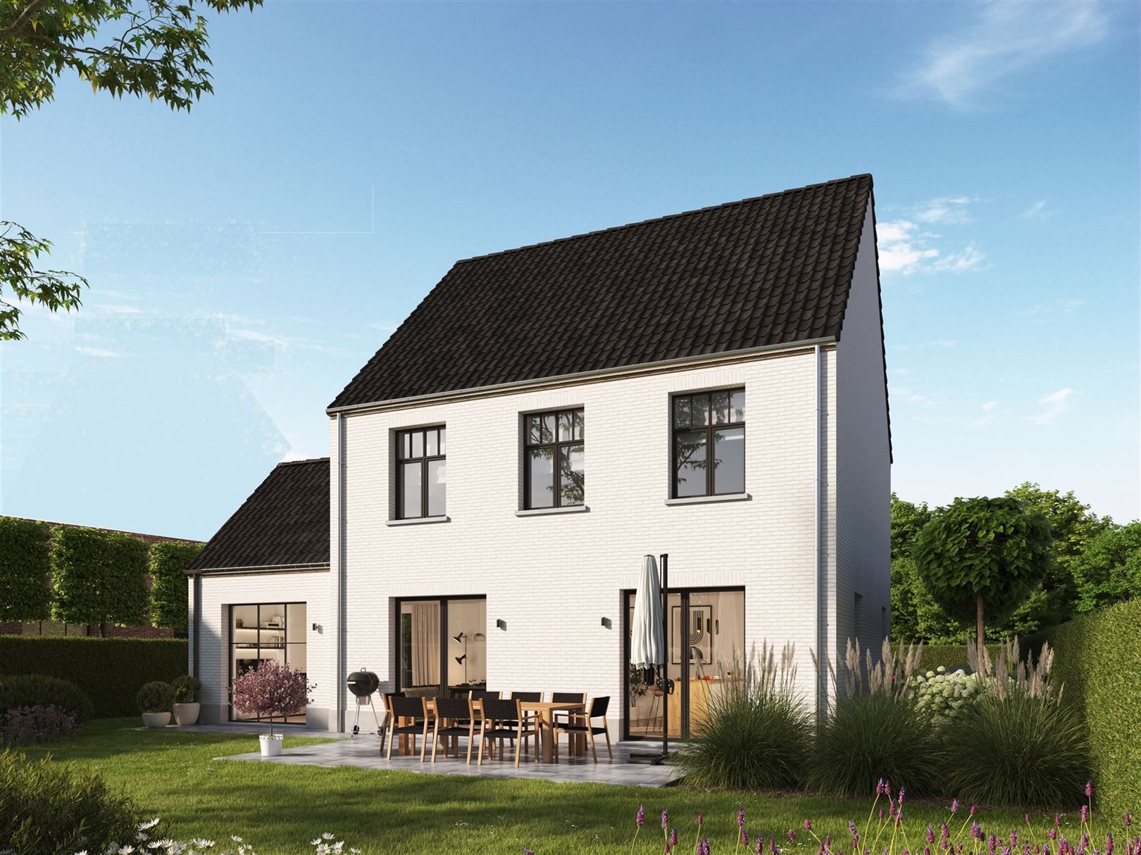 Nieuwbouw villa op 5.371 m² in nieuwe verkaveling bij natuurdomein foto 1