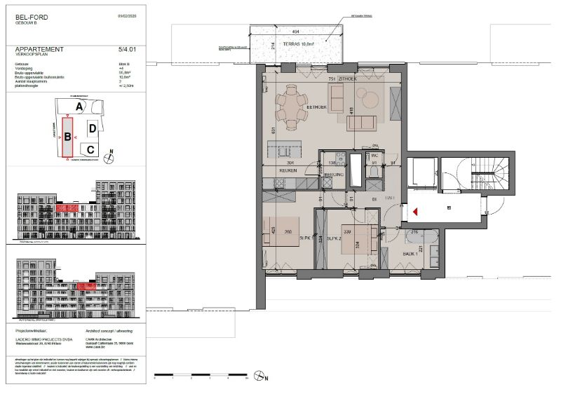 Roeselare-centrum: 40 appartementen in de Wortelstraat  zijn zeer gunstig georiënteerd. foto 3