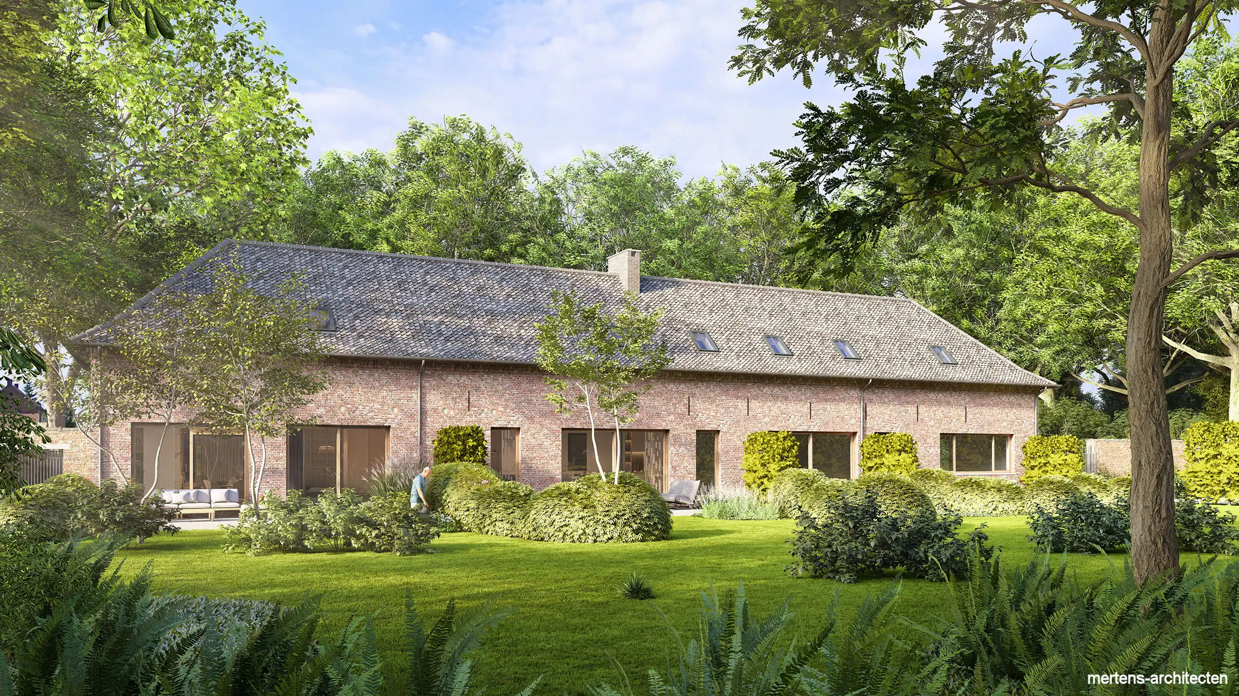 Vergund renovatieproject 4 woonentiteiten (kasteeldomein) foto {{pictureIndex}}