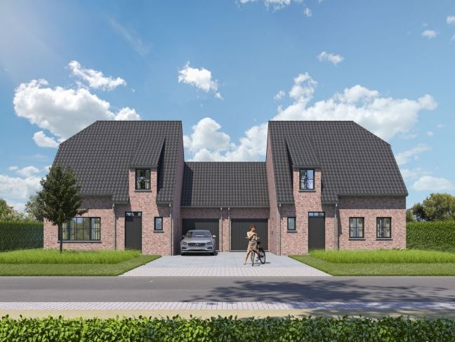 Nieuwbouw woning met Zuidgerichte tuin op 650m² te Oostveld (Oedelem) foto 2